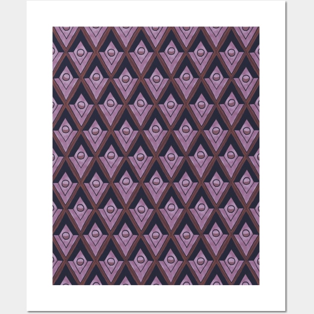 Purple Mosaic Tiles Wall Art by Obstinate and Literate